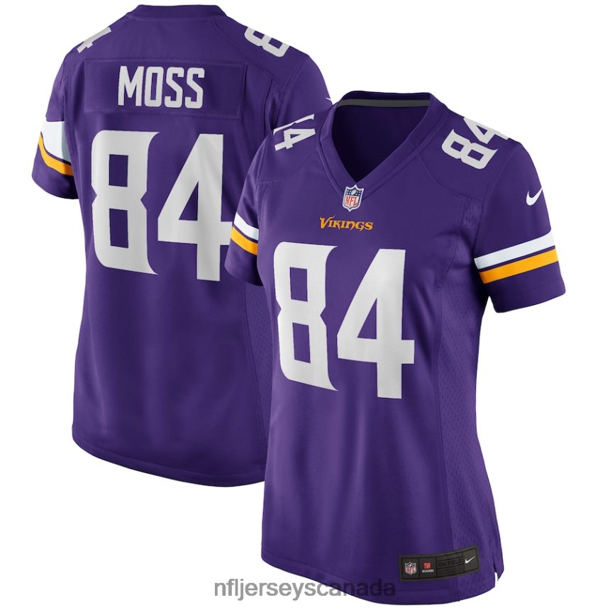 Women Minnesota Vikings Randy Moss Nike Purple Game Retired Player Jersey Clothing NFL TBXFR61513