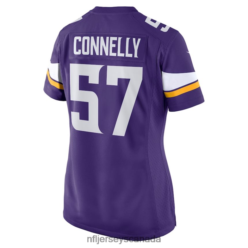 Women Minnesota Vikings Ryan Connelly Nike Purple Game Jersey Clothing NFL TBXFR65240