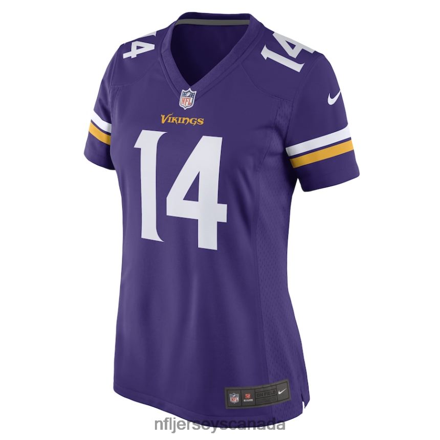 Women Minnesota Vikings Ryan Wright Nike Purple Game Player Jersey Clothing NFL TBXFR64042