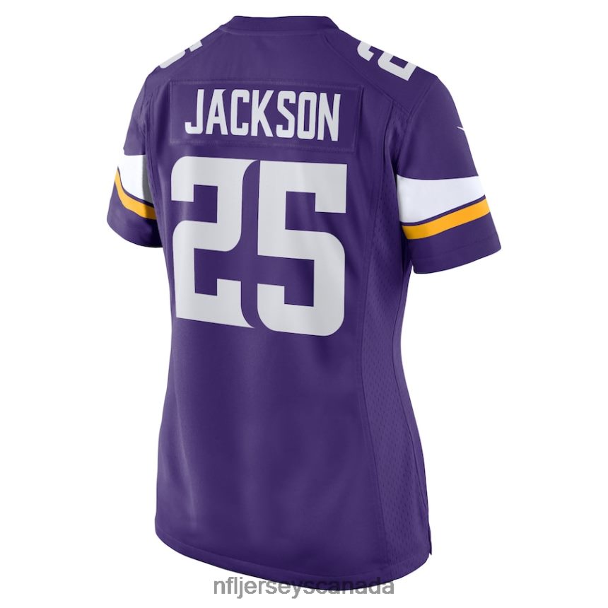 Women Minnesota Vikings Theo Jackson Nike Purple Home Game Player Jersey Clothing NFL TBXFR65264