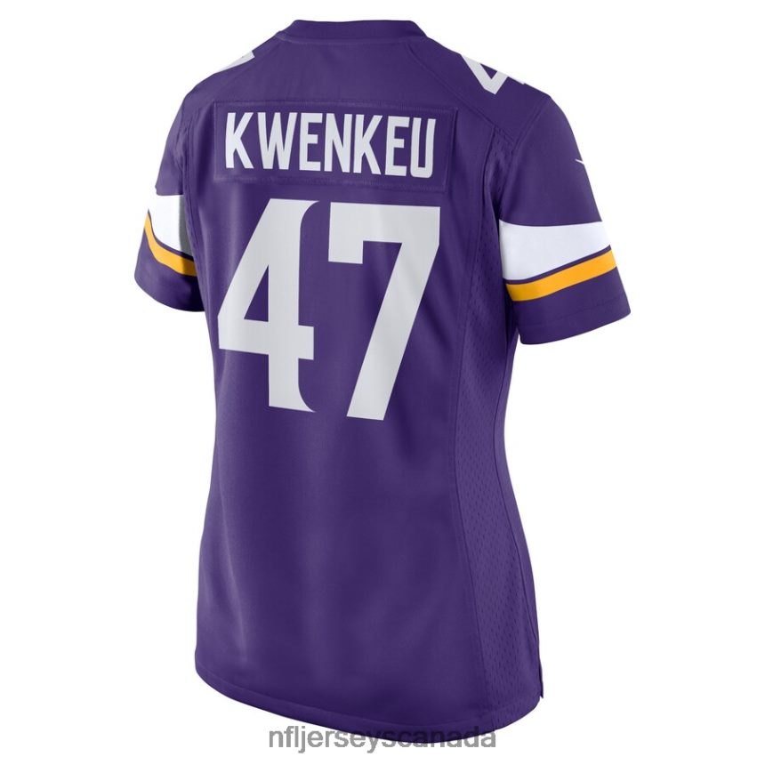 Women Minnesota Vikings William Kwenkeu Nike Purple Home Game Player Jersey Clothing NFL TBXFR65274