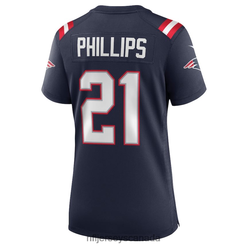 Women New England Patriots Adrian Phillips Nike Navy Game Jersey Clothing NFL TBXFR65120