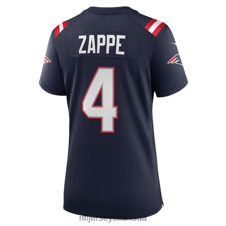 Women New England Patriots Bailey Zappe Nike Navy Game Player Jersey Clothing NFL TBXFR64008