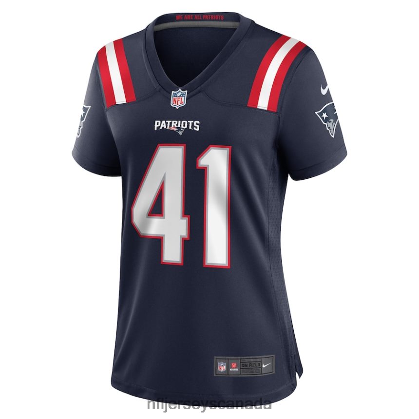 Women New England Patriots Brenden Schooler Nike Navy Game Player Jersey Clothing NFL TBXFR65154