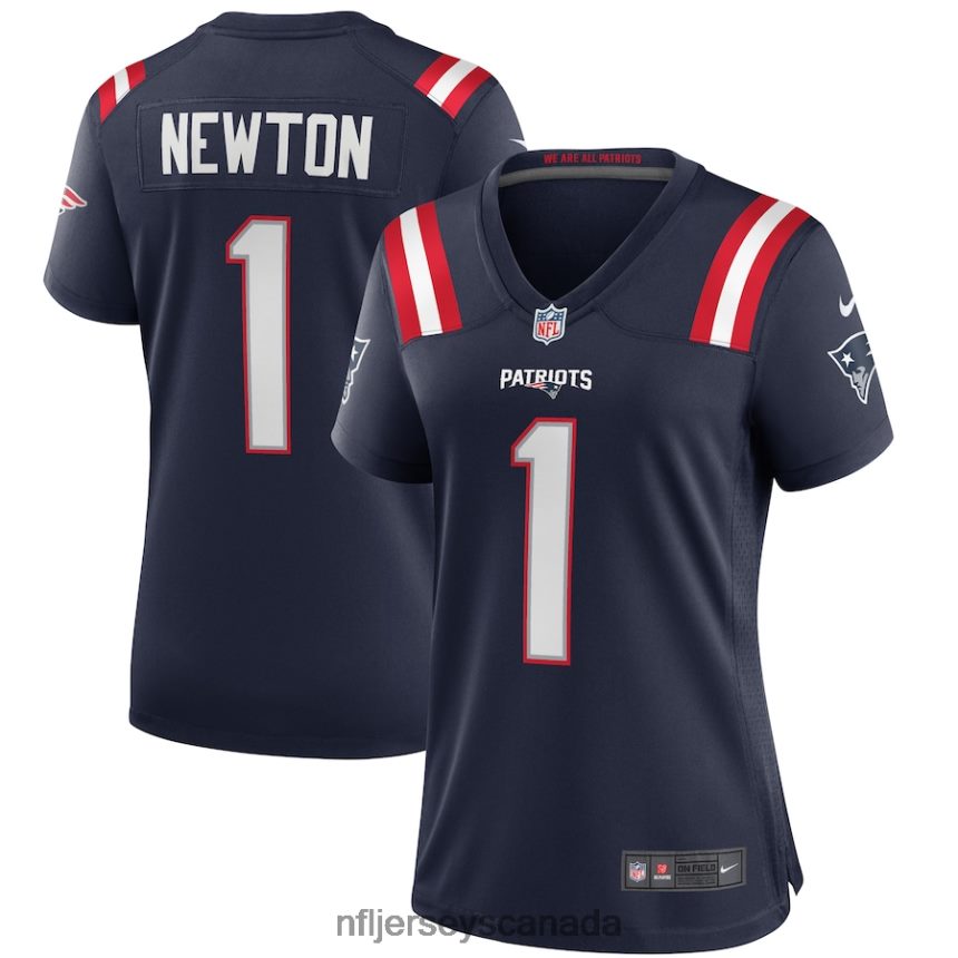 Women New England Patriots Cam Newton Nike Navy Game Jersey Clothing NFL TBXFR62596