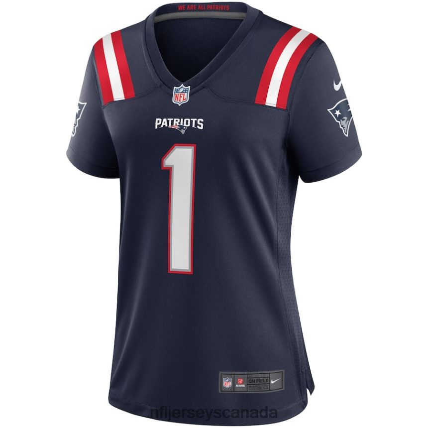 Women New England Patriots Cam Newton Nike Navy Game Jersey Clothing NFL TBXFR62596