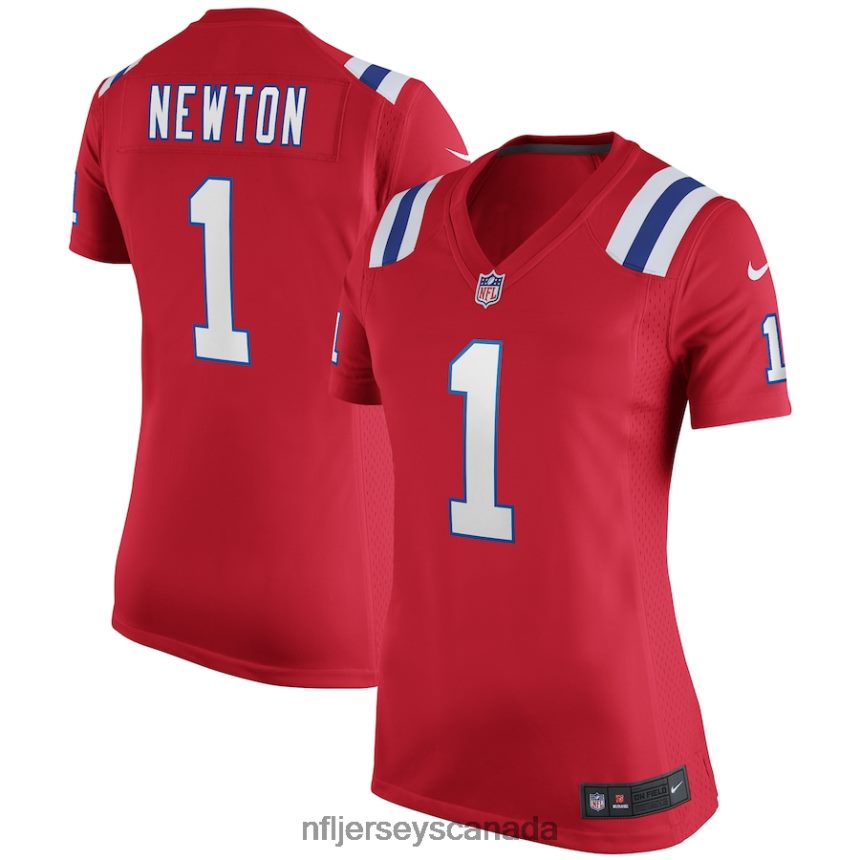 Women New England Patriots Cam Newton Nike Red Alternate Game Jersey Clothing NFL TBXFR63332