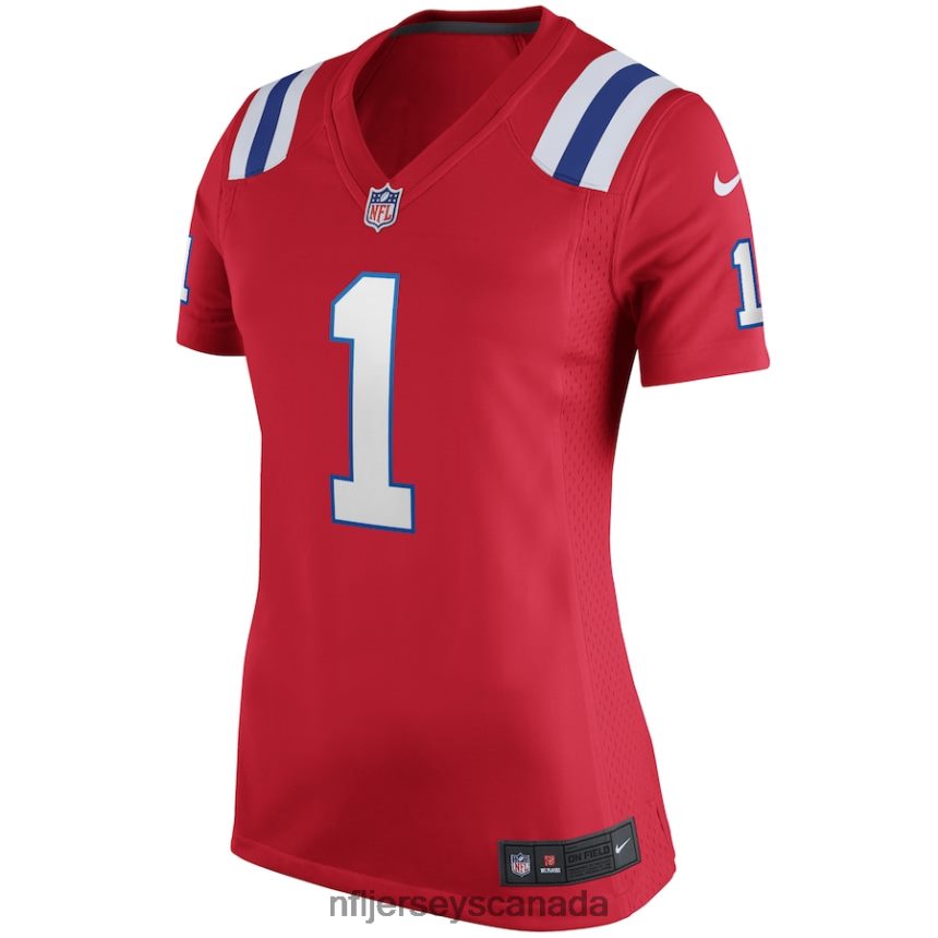 Women New England Patriots Cam Newton Nike Red Alternate Game Jersey Clothing NFL TBXFR63332