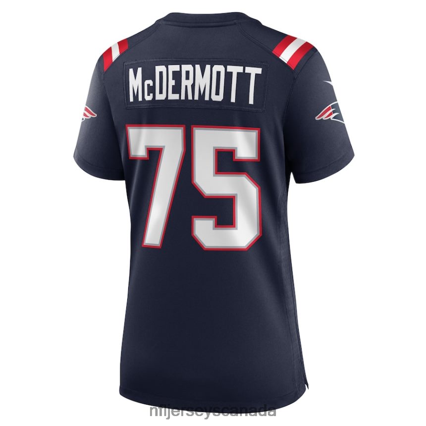 Women New England Patriots Conor McDermott Nike Navy Home Game Player Jersey Clothing NFL TBXFR65412