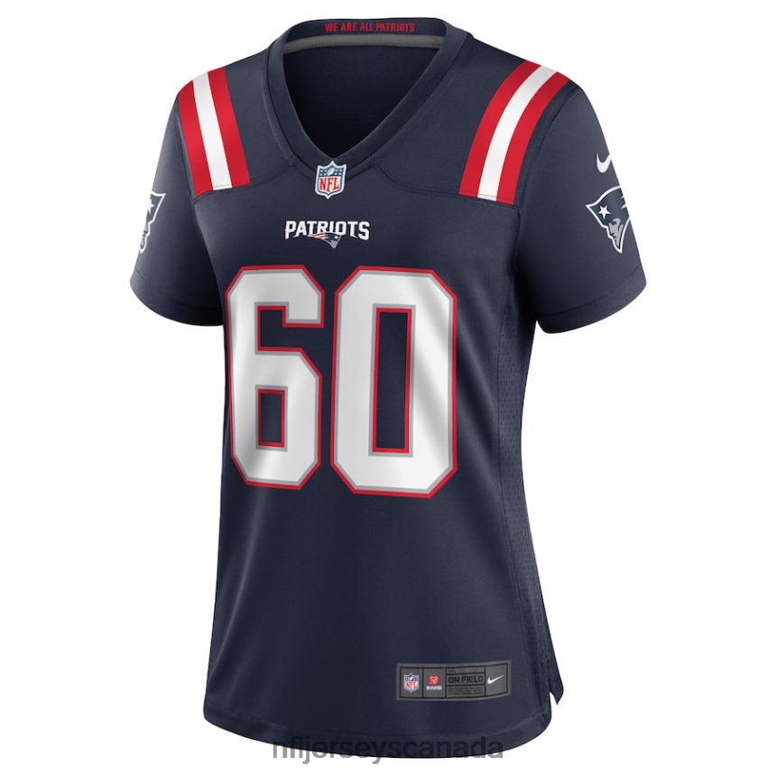 Women New England Patriots David Andrews Nike Navy Game Jersey Clothing NFL TBXFR64009