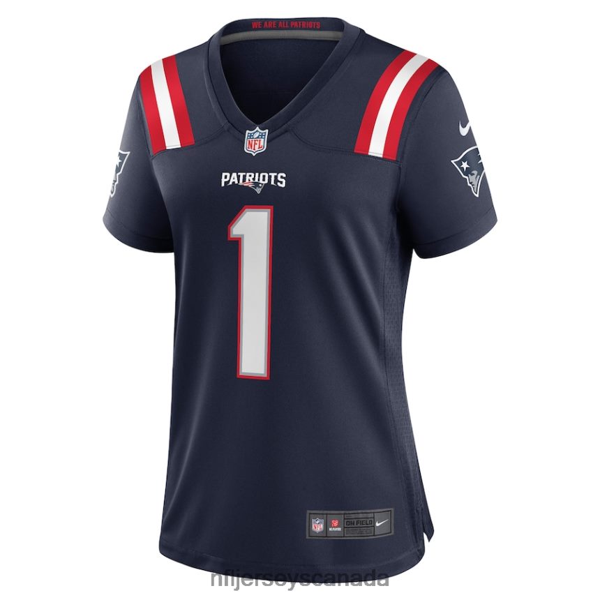 Women New England Patriots DeVante Parker Nike Navy Game Jersey Clothing NFL TBXFR63714