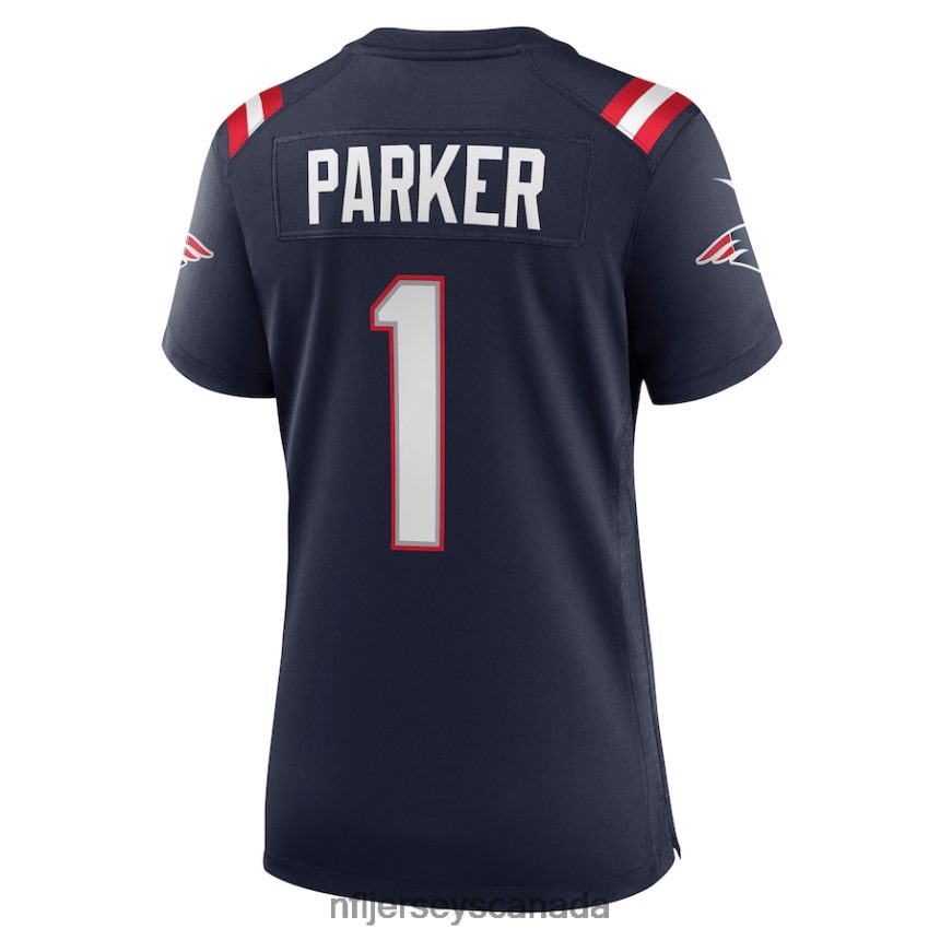 Women New England Patriots DeVante Parker Nike Navy Game Jersey Clothing NFL TBXFR63714
