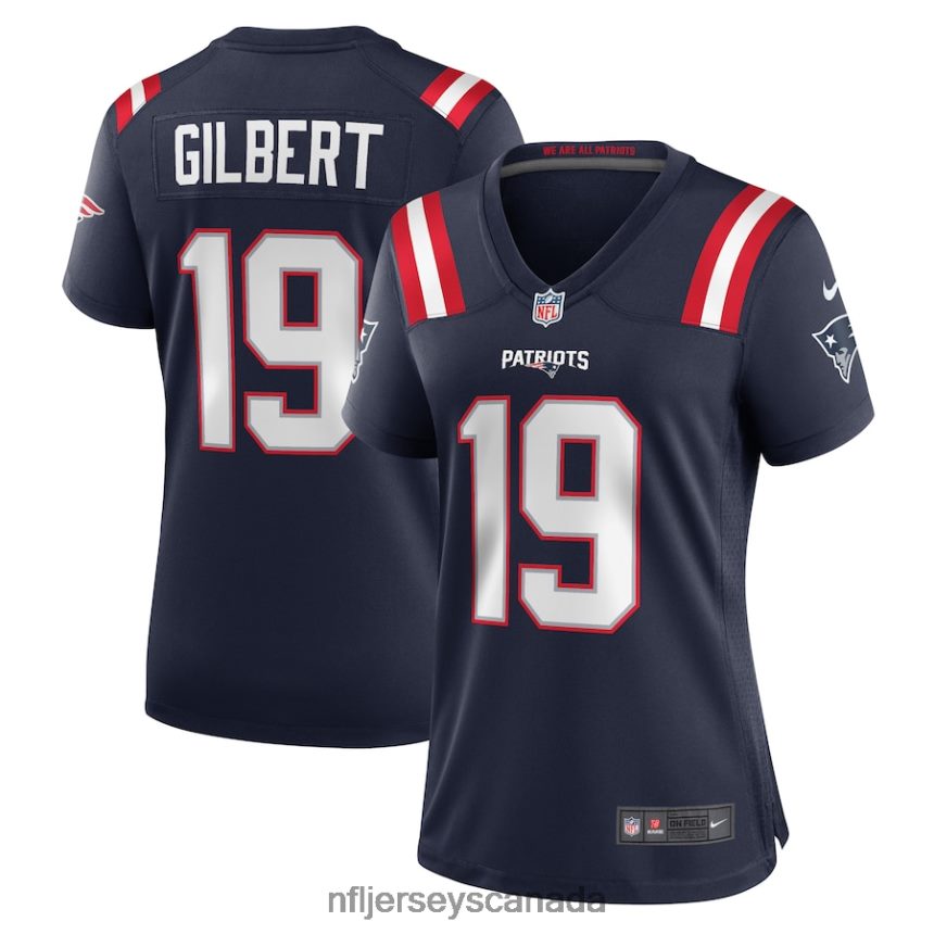 Women New England Patriots Garrett Gilbert Nike Navy Home Game Player Jersey Clothing NFL TBXFR65409
