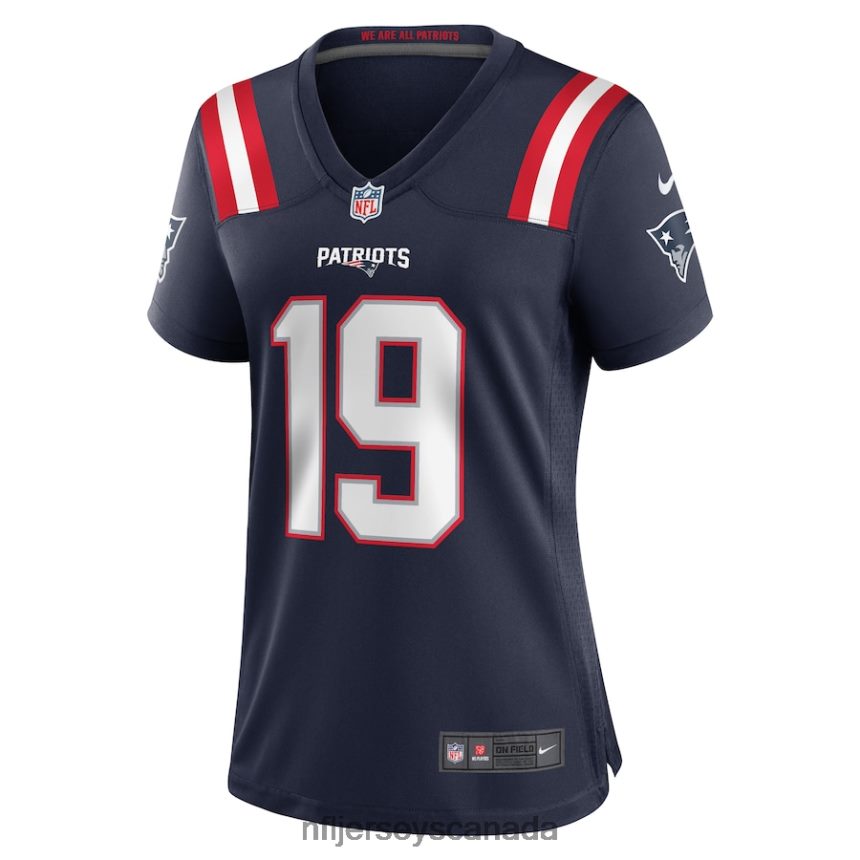 Women New England Patriots Garrett Gilbert Nike Navy Home Game Player Jersey Clothing NFL TBXFR65409