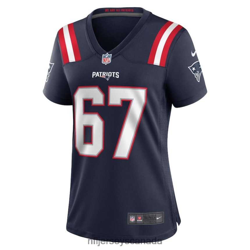 Women New England Patriots Hayden Howerton Nike Navy Home Game Player Jersey Clothing NFL TBXFR65429