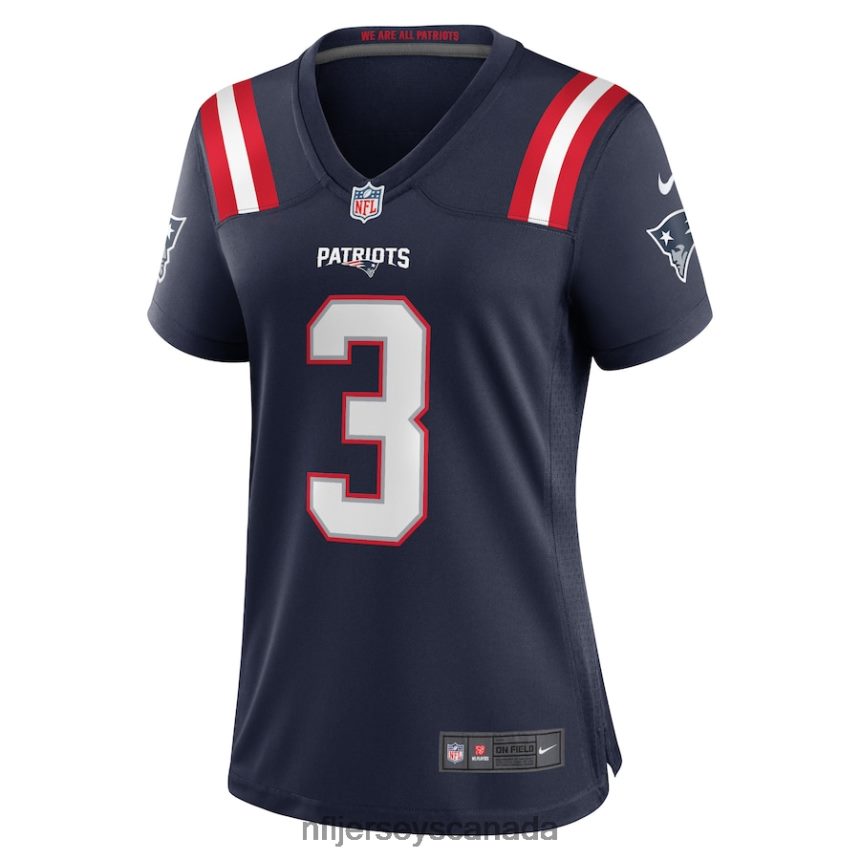 Women New England Patriots Jabrill Peppers Nike Navy Game Jersey Clothing NFL TBXFR65164