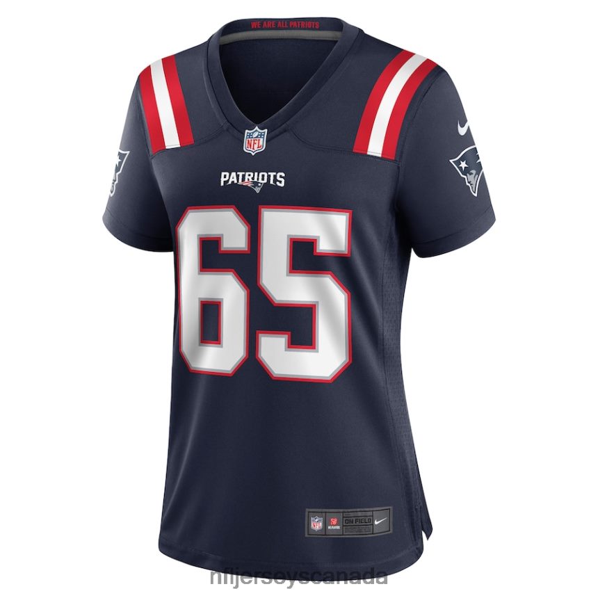 Women New England Patriots James Ferentz Nike Navy Game Jersey Clothing NFL TBXFR65179