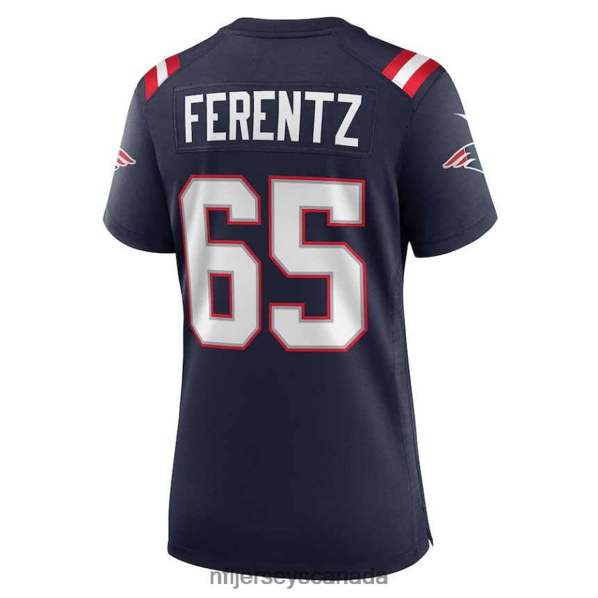 Women New England Patriots James Ferentz Nike Navy Game Jersey Clothing NFL TBXFR65179