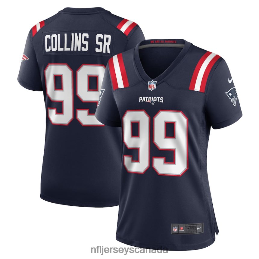 Women New England Patriots Jamie Collins Sr Nike Navy Home Game Player Jersey Clothing NFL TBXFR65425