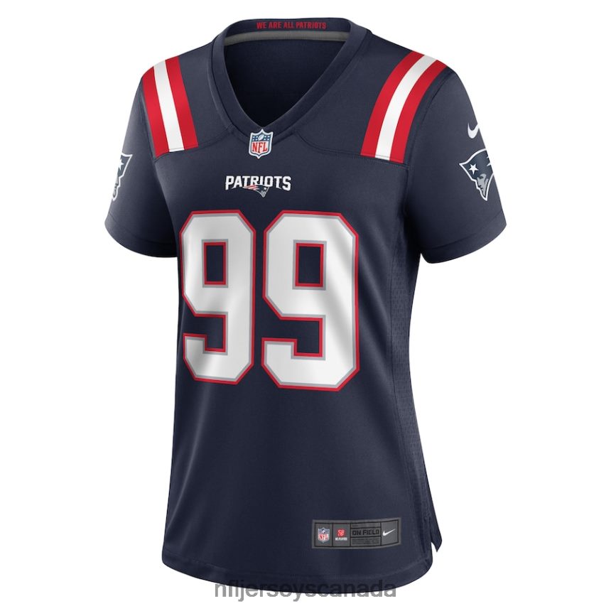 Women New England Patriots Jamie Collins Sr Nike Navy Home Game Player Jersey Clothing NFL TBXFR65425