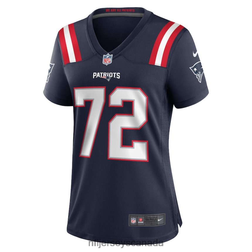 Women New England Patriots Jeremiah Pharms Jr Nike Navy Game Player Jersey Clothing NFL TBXFR65158