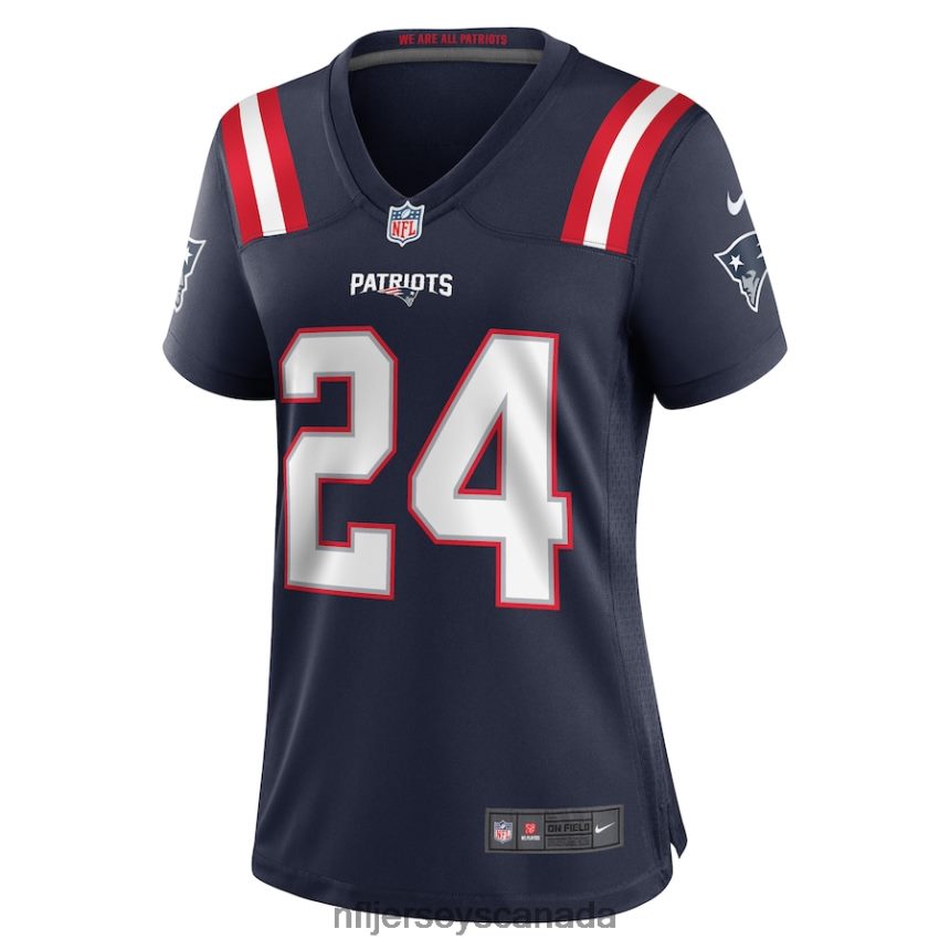 Women New England Patriots Joshuah Bledsoe Nike Navy Game Player Jersey Clothing NFL TBXFR65140