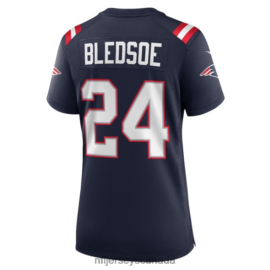 Women New England Patriots Joshuah Bledsoe Nike Navy Game Player Jersey Clothing NFL TBXFR65140