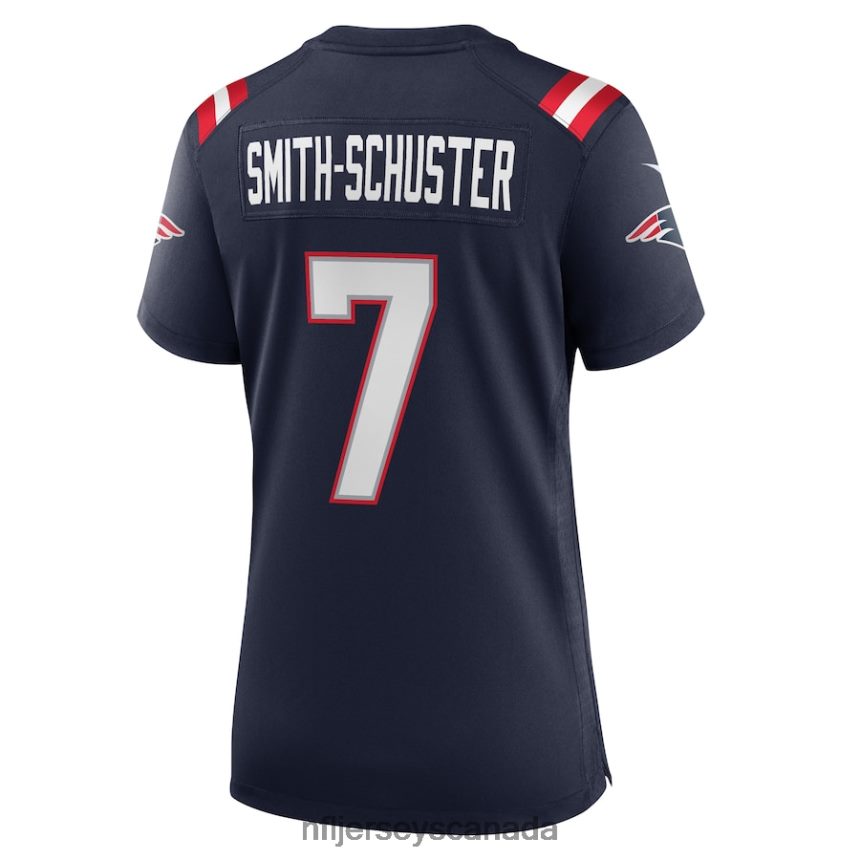 Women New England Patriots JuJu Smith-Schuster Nike Navy Game Player Jersey Clothing NFL TBXFR61004