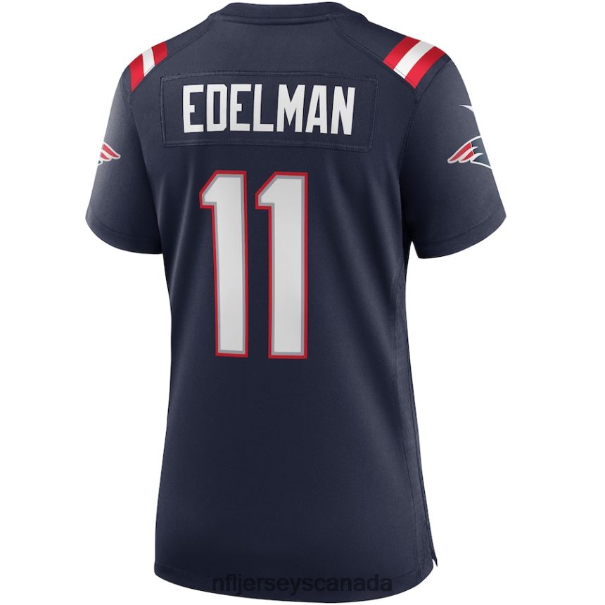 Women New England Patriots Julian Edelman Nike Navy Game Jersey Clothing NFL TBXFR61468