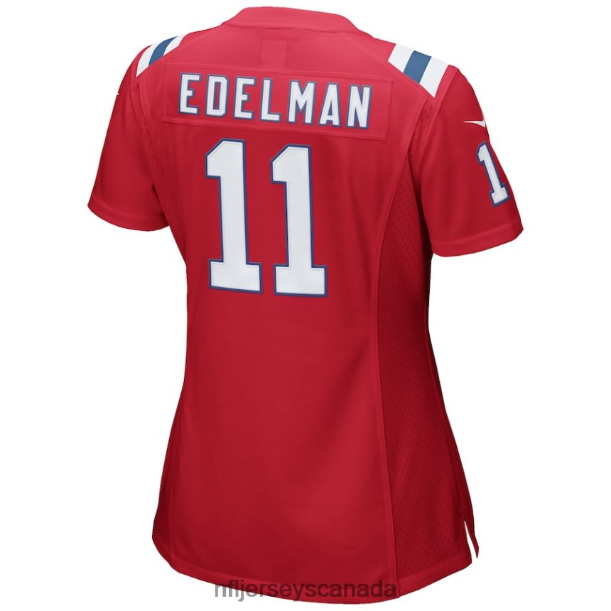 Women New England Patriots Julian Edelman Nike Red Alternate Game Jersey Clothing NFL TBXFR62760