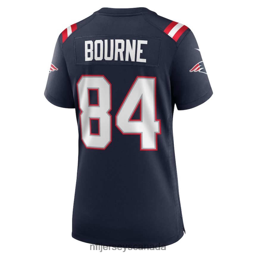 Women New England Patriots Kendrick Bourne Nike Navy Game Jersey Clothing NFL TBXFR64007