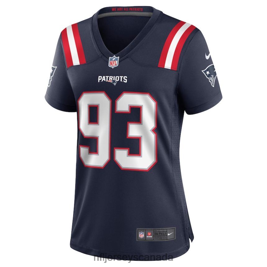 Women New England Patriots Lawrence Guy Nike Navy Game Jersey Clothing NFL TBXFR64020