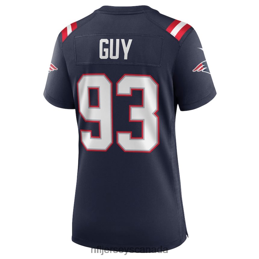 Women New England Patriots Lawrence Guy Nike Navy Game Jersey Clothing NFL TBXFR64020