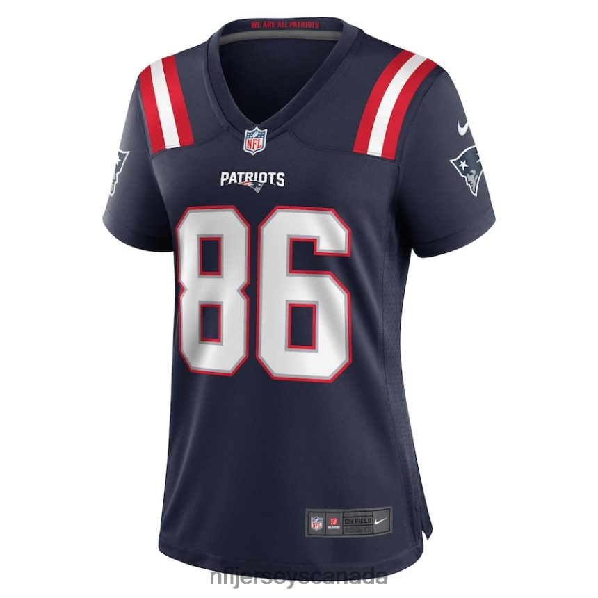 Women New England Patriots Lynn Bowden Jr Nike Navy Home Game Player Jersey Clothing NFL TBXFR65419