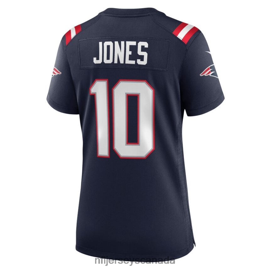 Women New England Patriots Mac Jones Nike Navy Player Game Jersey Clothing NFL TBXFR62077