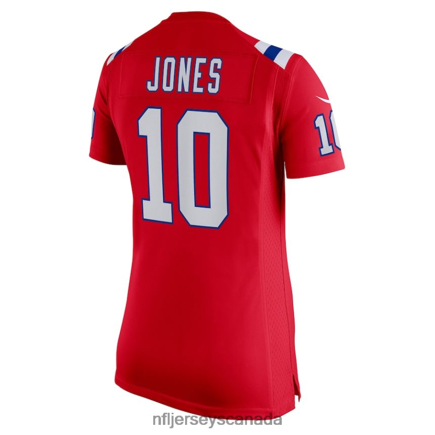 Women New England Patriots Mac Jones Nike Red Game Alternate Jersey Clothing NFL TBXFR64585