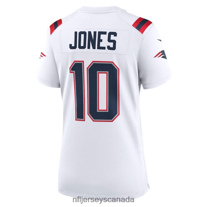 Women New England Patriots Mac Jones Nike White Player Game Jersey Clothing NFL TBXFR63121