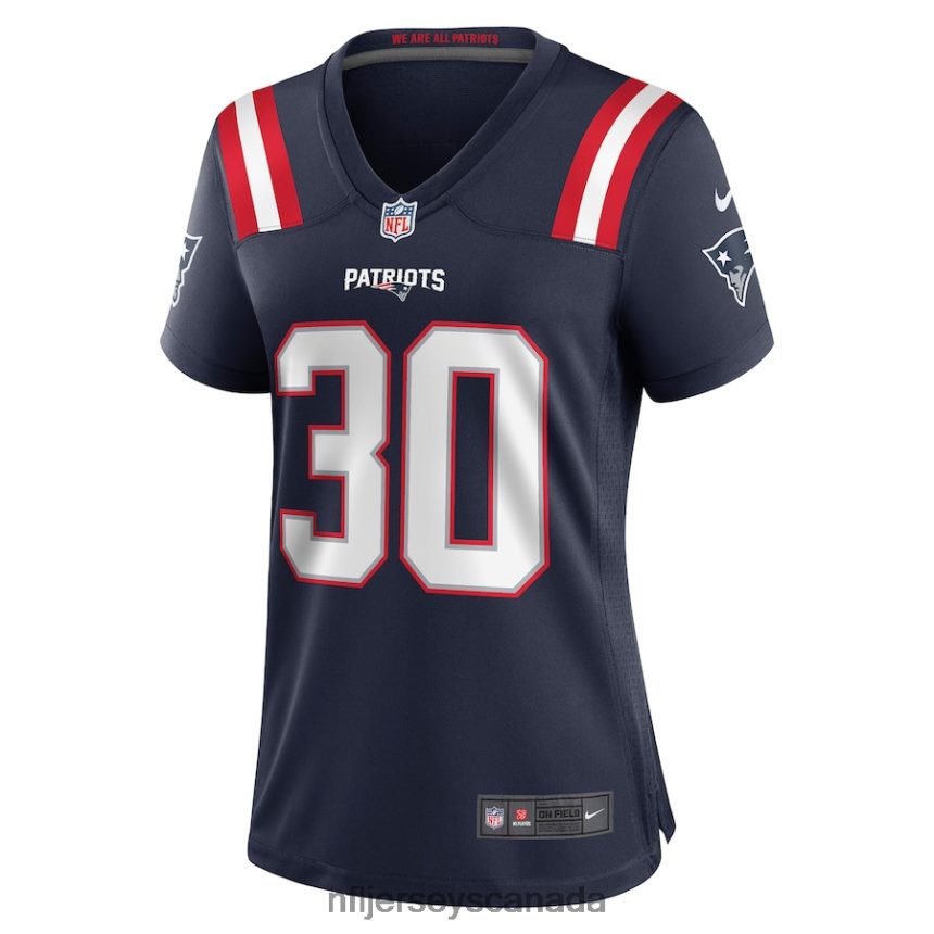 Women New England Patriots Mack Wilson Nike Navy Game Jersey Clothing NFL TBXFR65130