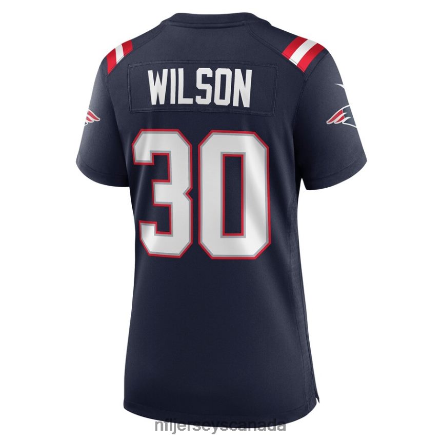 Women New England Patriots Mack Wilson Nike Navy Game Jersey Clothing NFL TBXFR65130