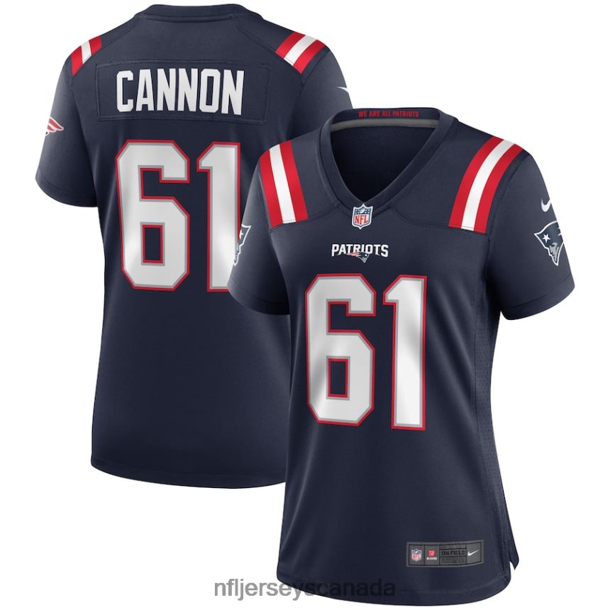 Women New England Patriots Marcus Cannon Nike Navy Game Jersey Clothing NFL TBXFR65180