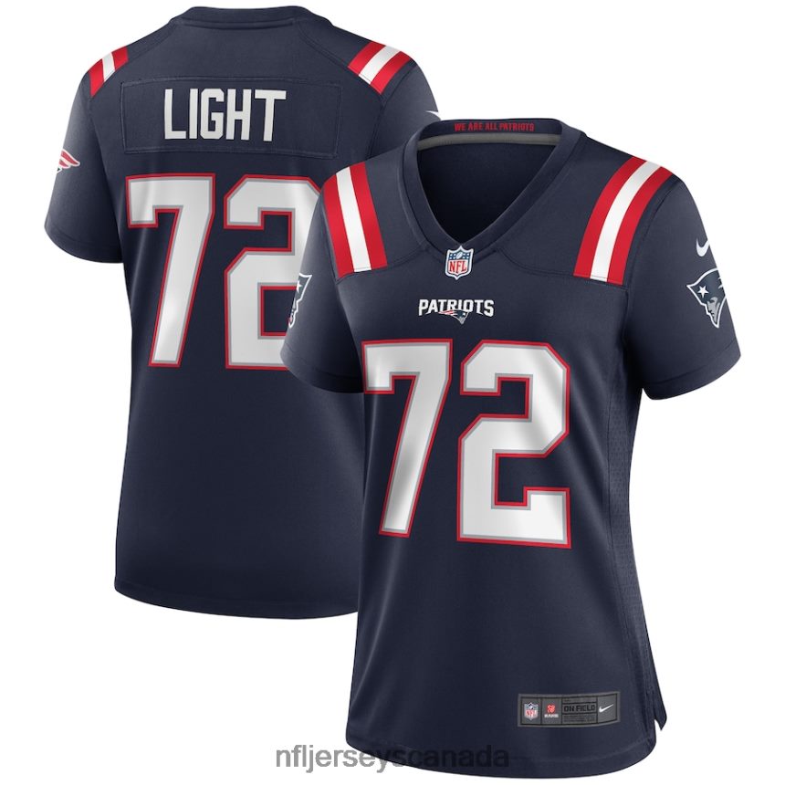 Women New England Patriots Matt Light Nike Navy Game Retired Player Jersey Clothing NFL TBXFR64025