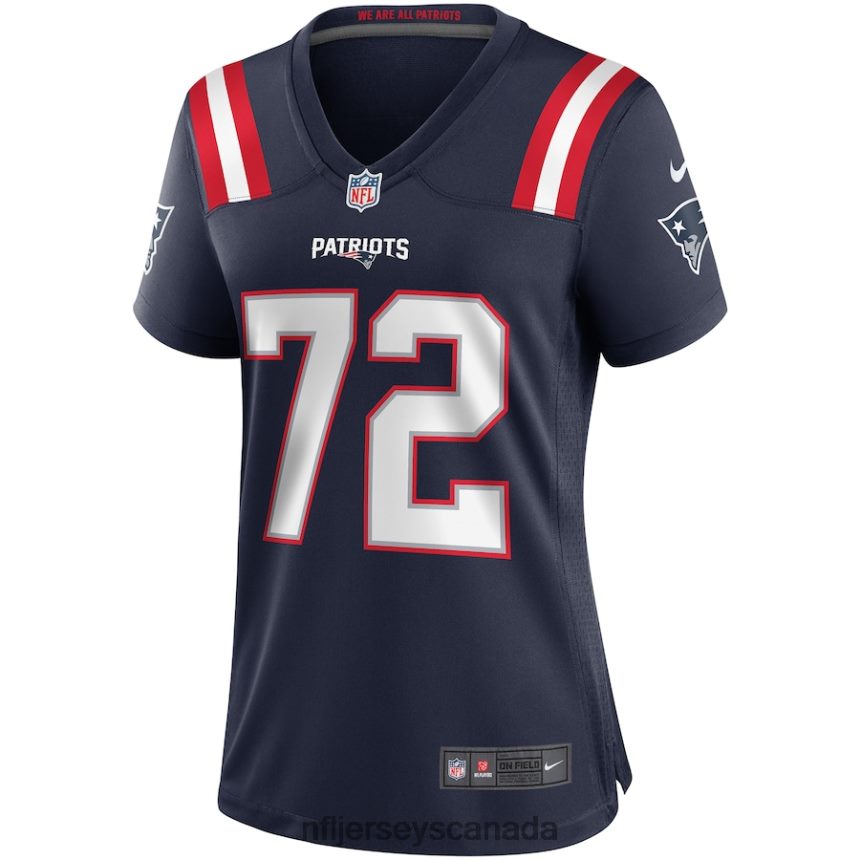 Women New England Patriots Matt Light Nike Navy Game Retired Player Jersey Clothing NFL TBXFR64025