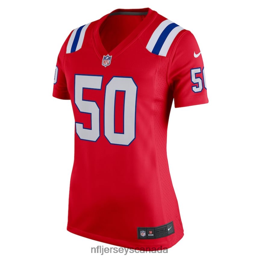 Women New England Patriots Mike Vrabel Nike Red Retired Game Jersey Clothing NFL TBXFR66962