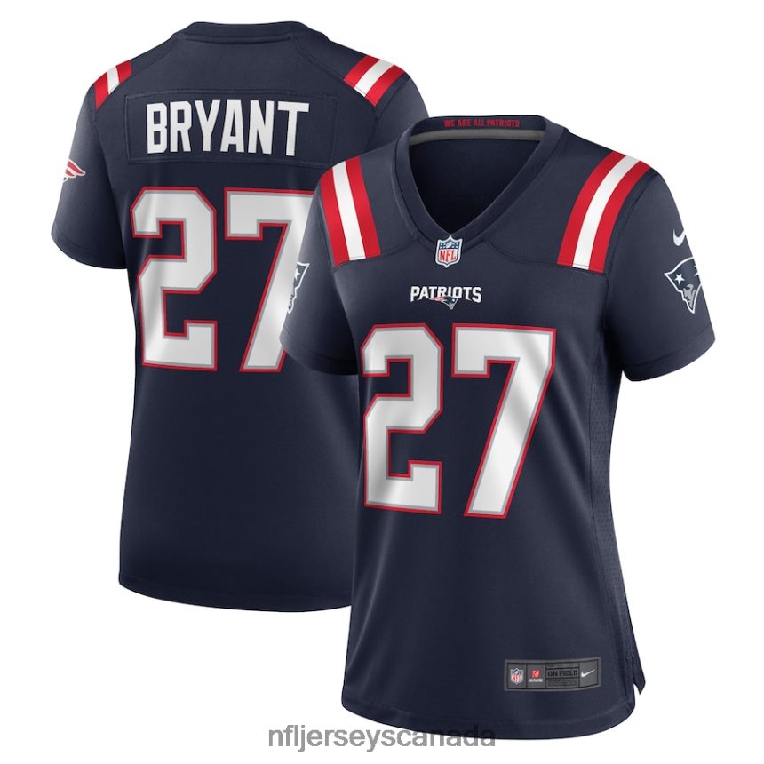Women New England Patriots Myles Bryant Nike Navy Game Player Jersey Clothing NFL TBXFR65108