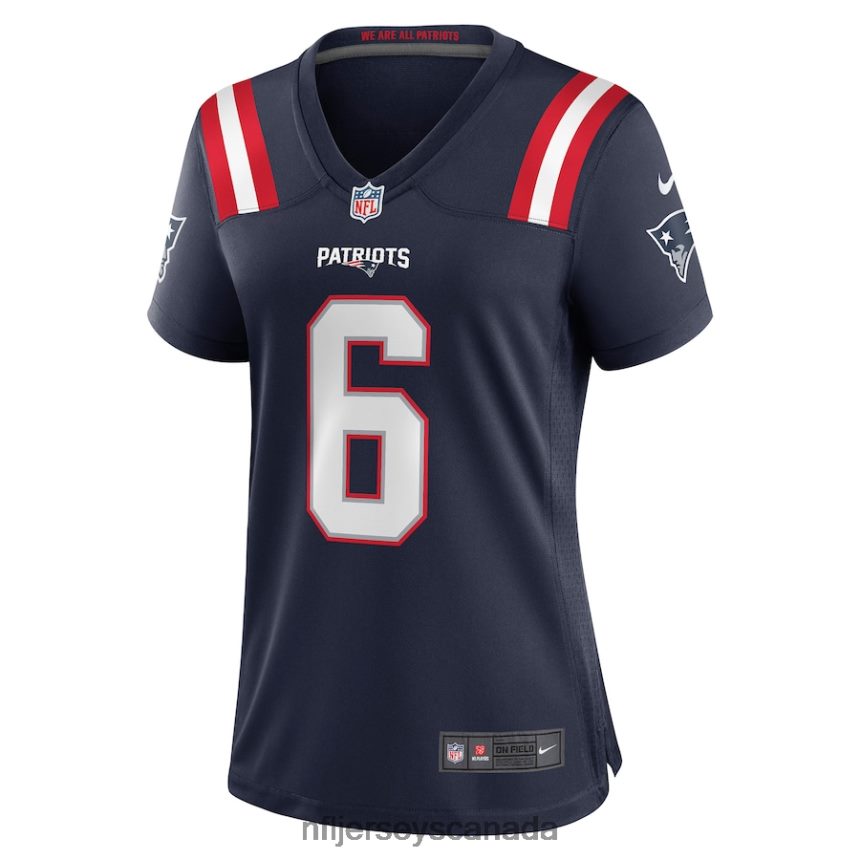 Women New England Patriots Nick Folk Nike Navy Game Jersey Clothing NFL TBXFR65177