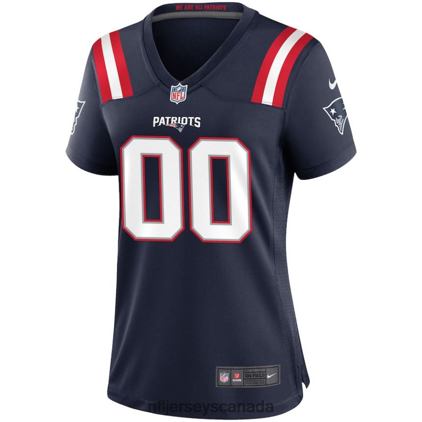 Women New England Patriots Nike Navy Custom Game Jersey Clothing NFL TBXFR61197