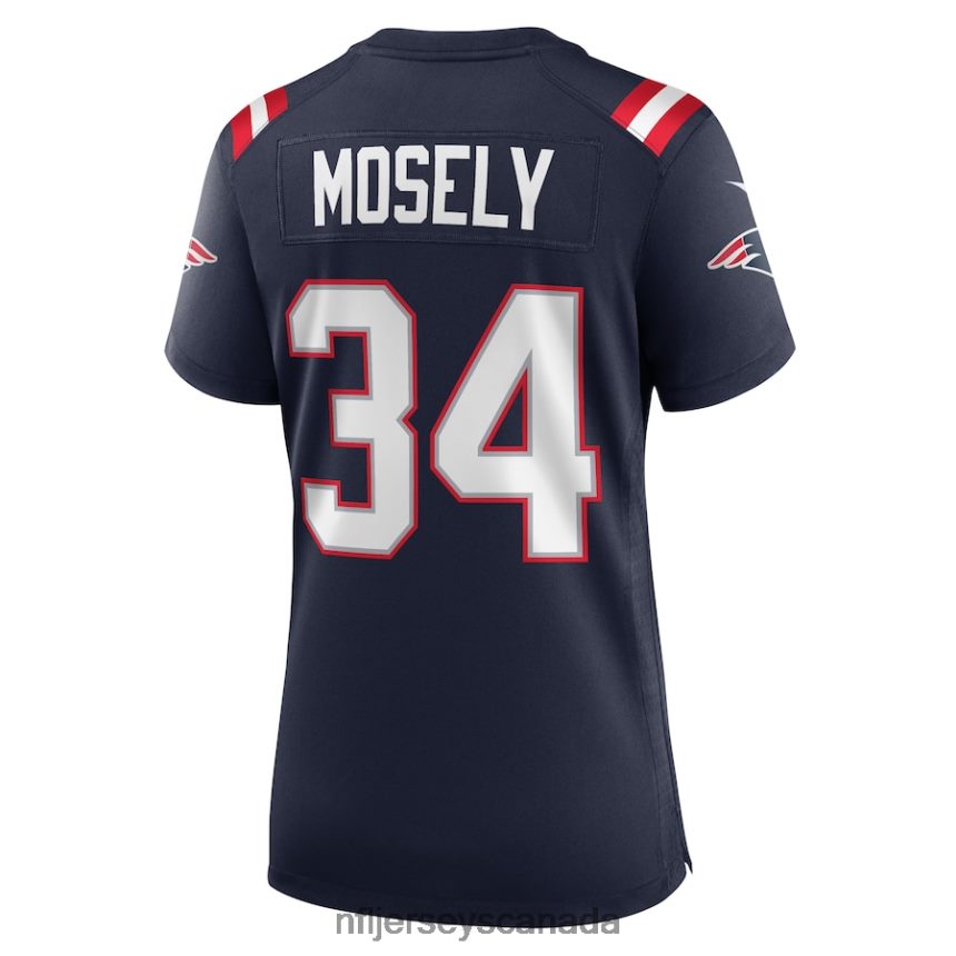Women New England Patriots Quandre Mosely Nike Navy Home Game Player Jersey Clothing NFL TBXFR65428