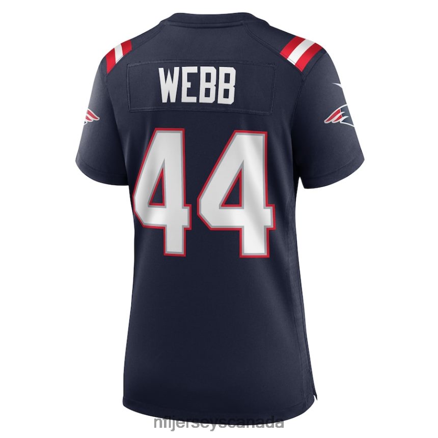 Women New England Patriots Raleigh Webb Nike Navy Home Game Player Jersey Clothing NFL TBXFR65410