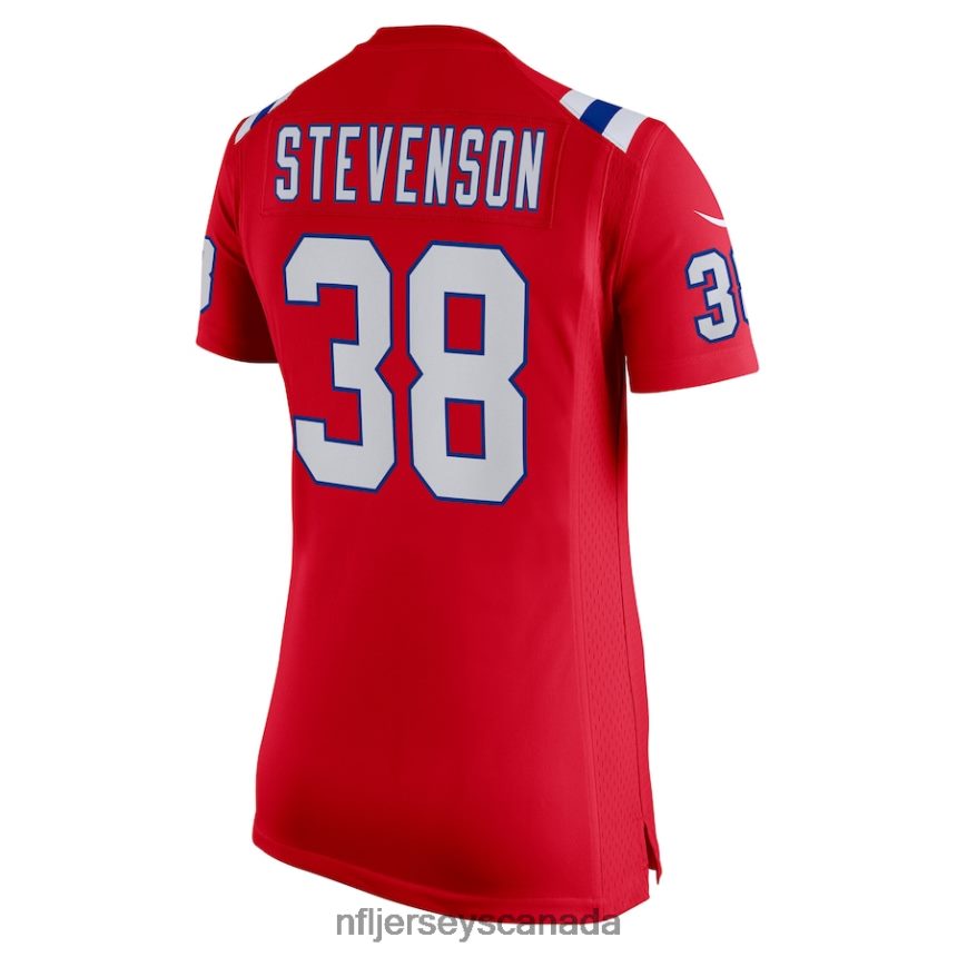 Women New England Patriots Rhamondre Stevenson Nike Red Alternate Game Player Jersey Clothing NFL TBXFR62404