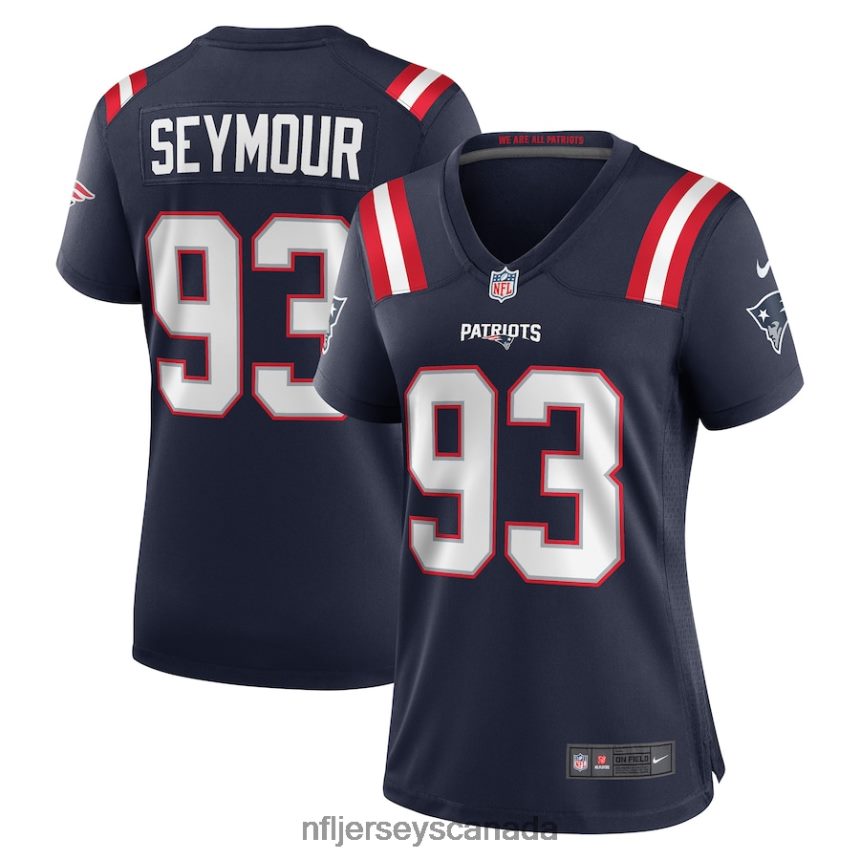 Women New England Patriots Richard Seymour Nike Navy Retired Player Game Jersey Clothing NFL TBXFR64023